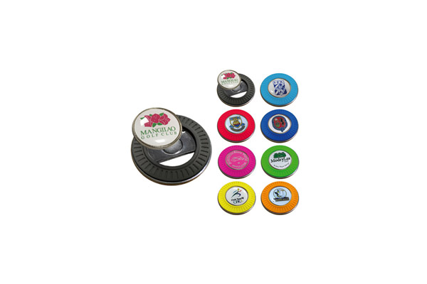 Assorted Branded Golf Ball Markers