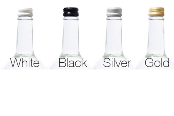 glass bottle cap colours and styles